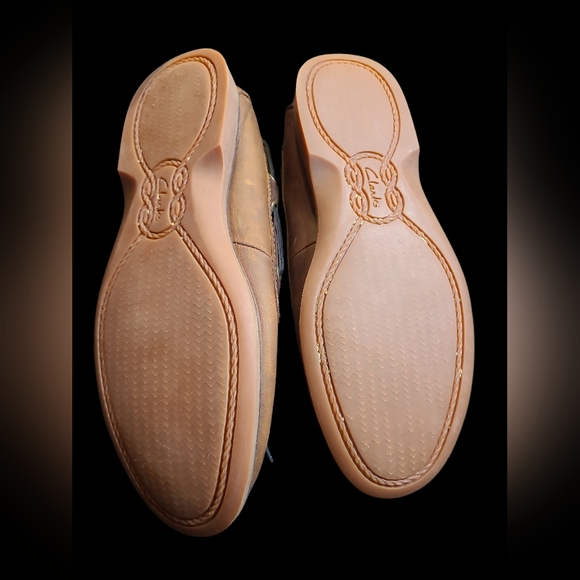 Clarks Leather Port Loafers Mens Size 7 - Picture 5 of 5